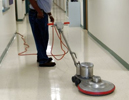 picture of floor machine, buffing and burnishing floor